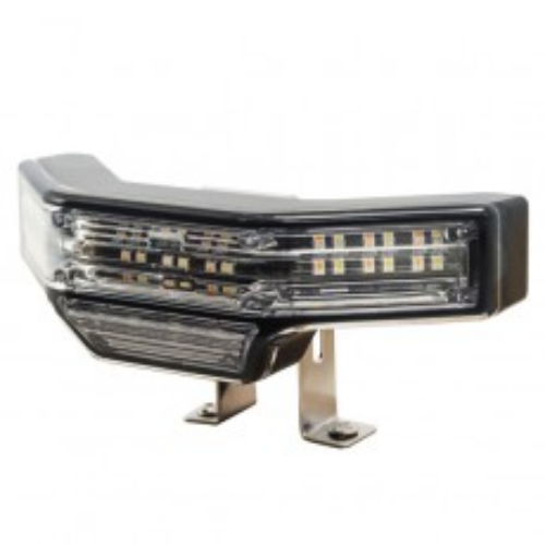Durite 0-441-62 R65 9 Amber LED Warning Lamp with White Scenelight - 12/24V PN: 0-441-62